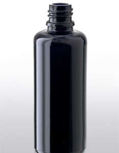 Violettglas - Flasche mit Tropfverschluss - 50 ml